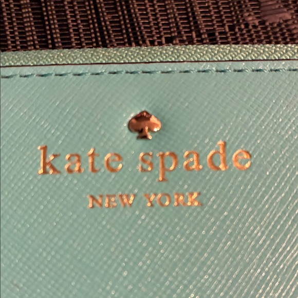 Kate Spade Aqua Blue Wristlet - Picture 2 of 5